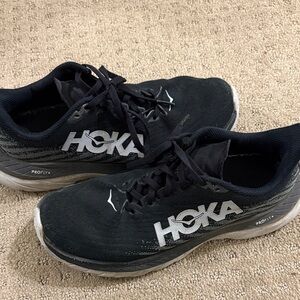 Hoka Women's Black and White Athletic Shoes ProFly+